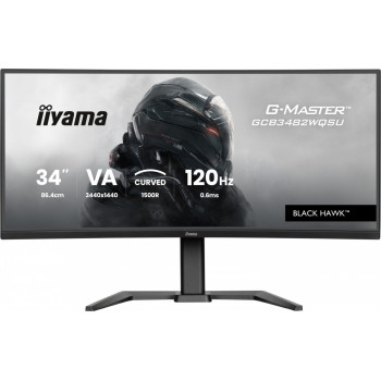 Monitor 34 cale G-Master GCB3482WQSU-B1,VA,UWQHD,120HZ,1500R, 21:9, 500cd,2x5W
