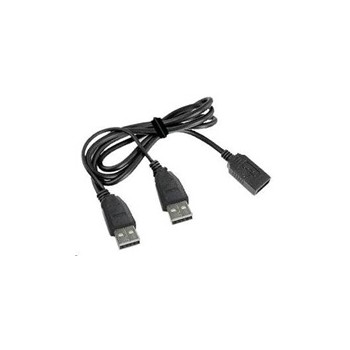 GEMBIRD Kabel USB 2.0 A-A 1m DUAL (dodatkowe zasilanie)