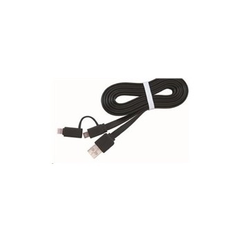 USB charging and sync cable with 8-pin + Micro USB combo connectorSuitable for iPhone, iPad or iPod or any m