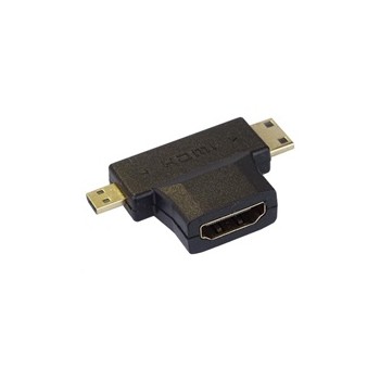 PremiumCord Adaptér HDMI na mini HDMI typ C a micro HDMI typ D