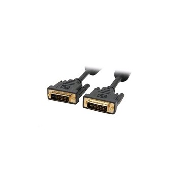 Kabel C-TECH DVI-DVI, M/M, 1,8m DVI-D, dual link, stíněný