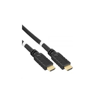 PREMIUMCORD Kabel HDMI High Speed with Ether.4K@60Hz, se zesilovačem,30m, 3x stínění, M/M, zlacené konektory