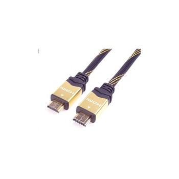 PREMIUMCORD Kabel HDMI 2.0 High Speed + Ethernet kabel HQ, zlacené konektory, 2m