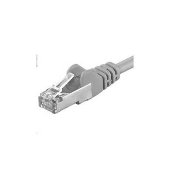 PREMIUMCORD Patch kabel CAT6a S-FTP, RJ45-RJ45, AWG 26/7 5m šedá
