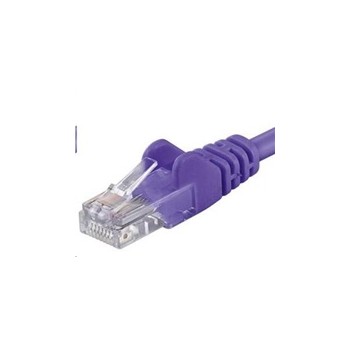 PREMIUMCORD Patch kabel UTP RJ45-RJ45 CAT5e 0.5m fialová