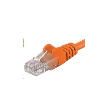 PREMIUMCORD Patch kabel UTP RJ45-RJ45 CAT5e 1m oranžová