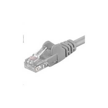 PREMIUMCORD Patch kabel UTP RJ45-RJ45 CAT5e 10m šedá