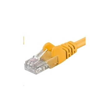 PREMIUMCORD Patch kabel UTP RJ45-RJ45 CAT5e 20m žlutá