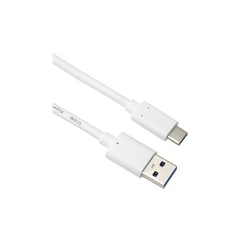 PremiumCord kabel USB-C - USB 3.0 A (USB 3.2 generation 2, 3A, 10Gbit/s) 0.5m, bílá