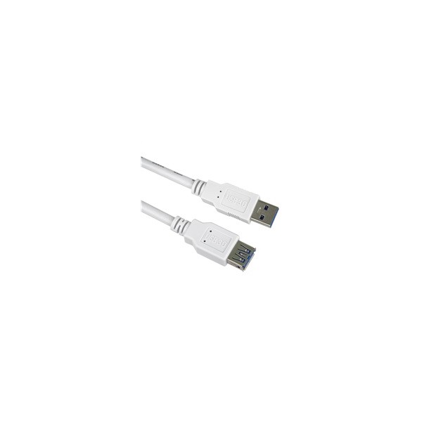 PremiumCord Prodlužovací kabel USB 3.0 Super-speed 5Gbps A-A, MF, 9pin, 1m, bílá PremiumCord Prodlužovací kabel USB 3.0 Super-speed 5Gbps A-A, MF, 9pin, 1m, bílá