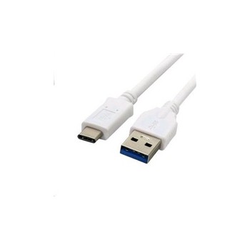 C-TECH kabel USB 2.0 AM na USB-C (AM/CM), 1m, bílá