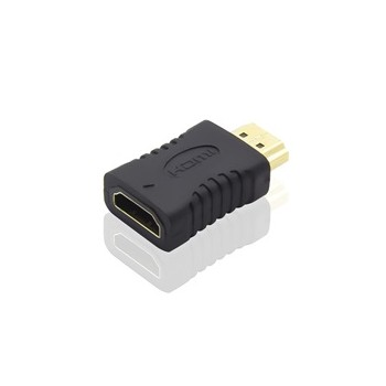 PremiumCord adaptér HDMI - HDMI (F/M), krátká, zlacené konektory