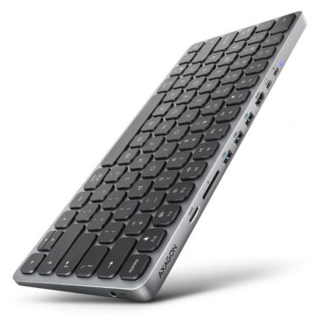 KEYBOARD + I/O HUB 9IN1/0.6M HMC-KB-CS AXAGON