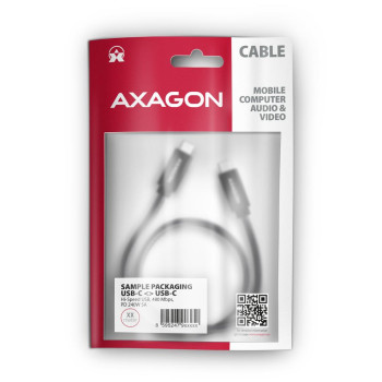 CABLE USB-C TO USB-C 3M 240W/BRAID BLK BUCM2-CM30AB AXAGON