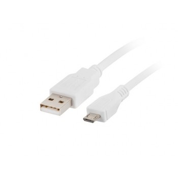 Kabel USB 2.0 micro AM-MBM5P 1M biały
