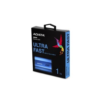 ADATA External SSD 1TB SE800 USB 3.2 Gen2 type C modrá