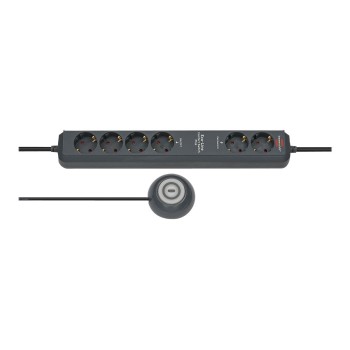 Brennenstuhl Eco-Line Extension Socket Comfort Switch Plus EL CSP 24 6-way 1,5m H05VV-F 3G1,5 2 permanent, 4 switchable