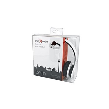 GEMBIRD sluchátka s mikrofonem Berlin, Bluetooth, bílá