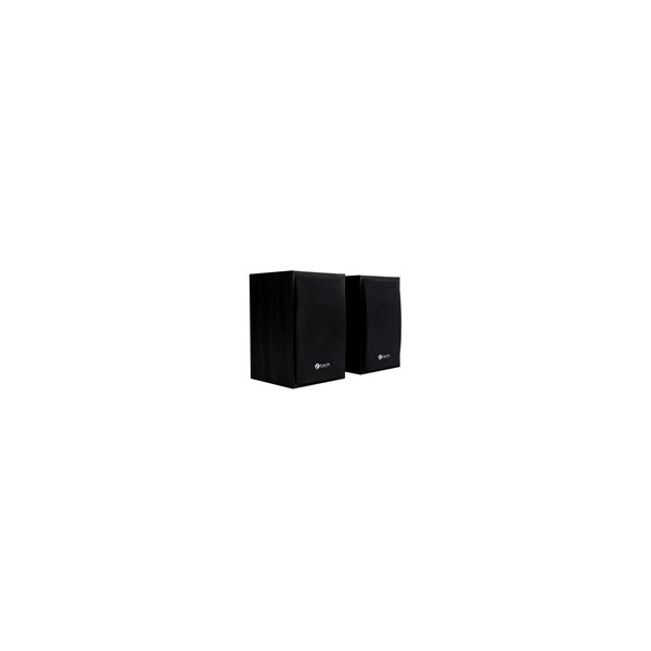 C-TECH Repro SPK-09, 2.0, dřevěné, černé, USB C-TECH Repro SPK-09, 2.0, dřevěné, černé, USB