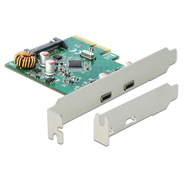 Delock PCI Express x4 Card to 2 x external SuperSpeed USB 10 Gbps (USB 3.1 Gen 2) Delock PCI Express x4 Card to 2 x external SuperSpeed USB 10 Gbps (USB 3.1 Gen 2)