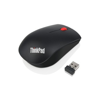 Lenovo ThinkPad Essential Wireless Mouse - Maus - Laser - 3 Tasten - kabellos - 2.4 GHz - kabelloser Empfänger (USB)