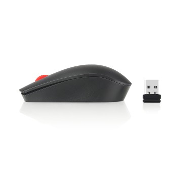 Lenovo ThinkPad Essential Wireless Mouse - Maus - Laser - 3 Tasten - kabellos - 2.4 GHz - kabelloser Empfänger (USB)