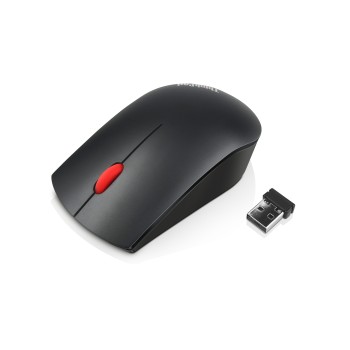 Lenovo ThinkPad Essential Wireless Mouse - Maus - Laser - 3 Tasten - kabellos - 2.4 GHz - kabelloser Empfänger (USB)