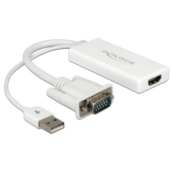 Delock Video- / Audio-Adapter - USB, 15 pin D-Sub (DB-15)