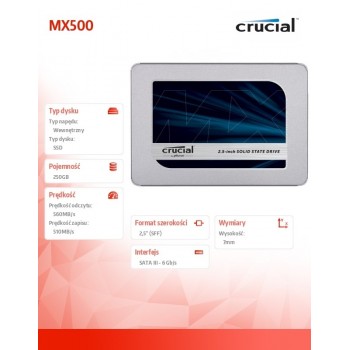 MX500 250GB Sata3 2.5'' 560/510 MB/s