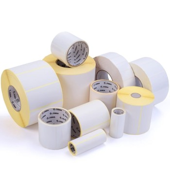 Zebra 3014882, Weiß, Selbstklebendes Druckeretikett, Papier, Wärmeübertragung, Permanent, Universal