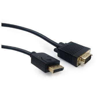 Kabel DisplayPort VGA 1.8m czarny