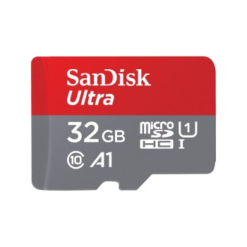 SanDisk Ultra - Flash-Speicherkarte (microSDHC/SD-Adapter inbegriffen) - 32 GB - A1 / UHS-I U1 / Class10 - microSDHC UHS-I (Pack