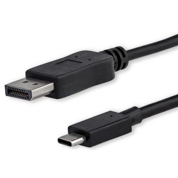 StarTech.com 3ft/1m USB C to DisplayPort 1.2 Cable 4K 60Hz, USB-C to DisplayPort Adapter Cable HBR2, USB Type-C DP Alt Mode to D