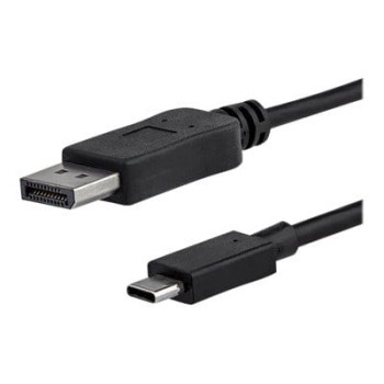 StarTech.com 3ft/1m USB C to DisplayPort 1.2 Cable 4K 60Hz, USB-C to DisplayPort Adapter Cable HBR2, USB Type-C DP Alt Mode to D