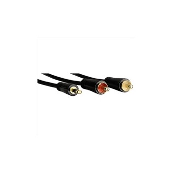 Hama audio kabel jack - 2 cinch, pozlacený, 3*, 1,5 m