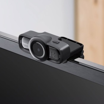 Aukey LM3 1080p Webcam, Autofokus - schwarz