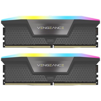 Corsair Vengeance RGB, DDR5-6000, CL30, AMD EXPO - 32 GB Dual-Kit, Grau