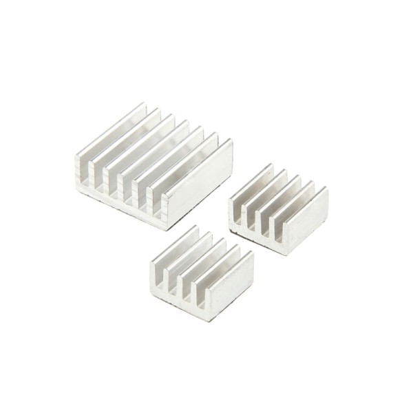 Raspberry Pi Kühlkörper-Set - silber Raspberry Pi Kühlkörper-Set - silber