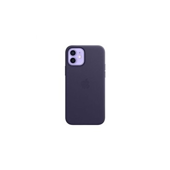 Apple iPhone 12 12 Pro Leather Case with MagSafe - Deep Violet