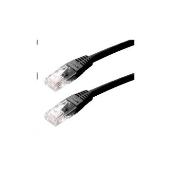 Patch kabel UTP, Cat.5e, 0.5 m, czarny