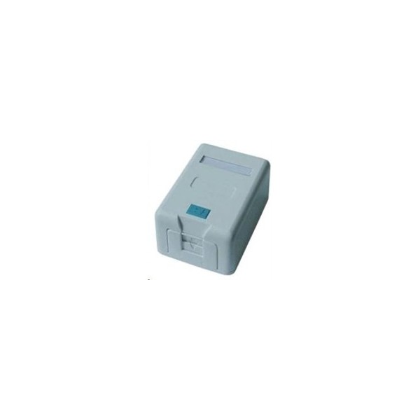 Zásuvka neosazená 1x RJ45 na omítku Zásuvka neosazená 1x RJ45 na omítku