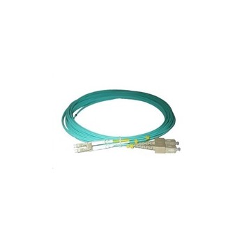 Duplexní patch kabel MM 50/125, OM3, LC-SC, LS0H, 1m