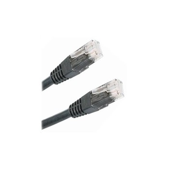 Patch kabel Cat6, UTP - 1m, černý