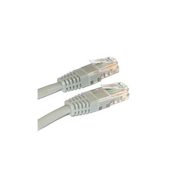 Patch kabel Cat6, UTP - 0,25m, šedý