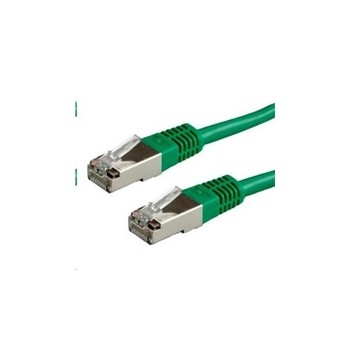 Patch kabel Cat6A, S-FTP - 5m, zelený