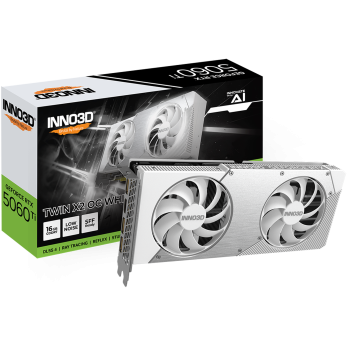 INNO3D GeForce RTX 5060 Ti Twin X2 OC White, 16384 MB GDDR7