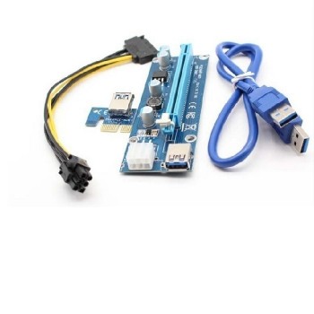 Riser PCi-E 1x-16x USB 3.0 SATA/PCI-E 6pin