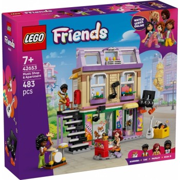 Klocki Friends 42653 Sklep muzyczny i mieszkanie