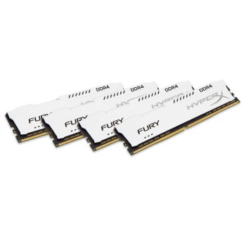 HyperX FURY White 64GB DDR4 2400MHz Kit moduł pamięci 4 x 16 GB