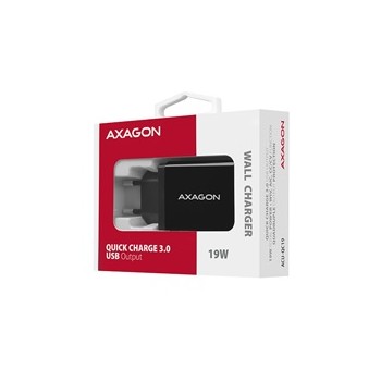 AXAGON ACU-QC19, QC ładowarka sieciowa 19W, 1x port USB-A, QC3.0/AFC/FCP/SMART